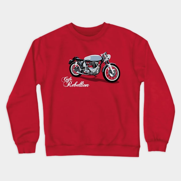 Cafe Rebellion Crewneck Sweatshirt by Siegeworks